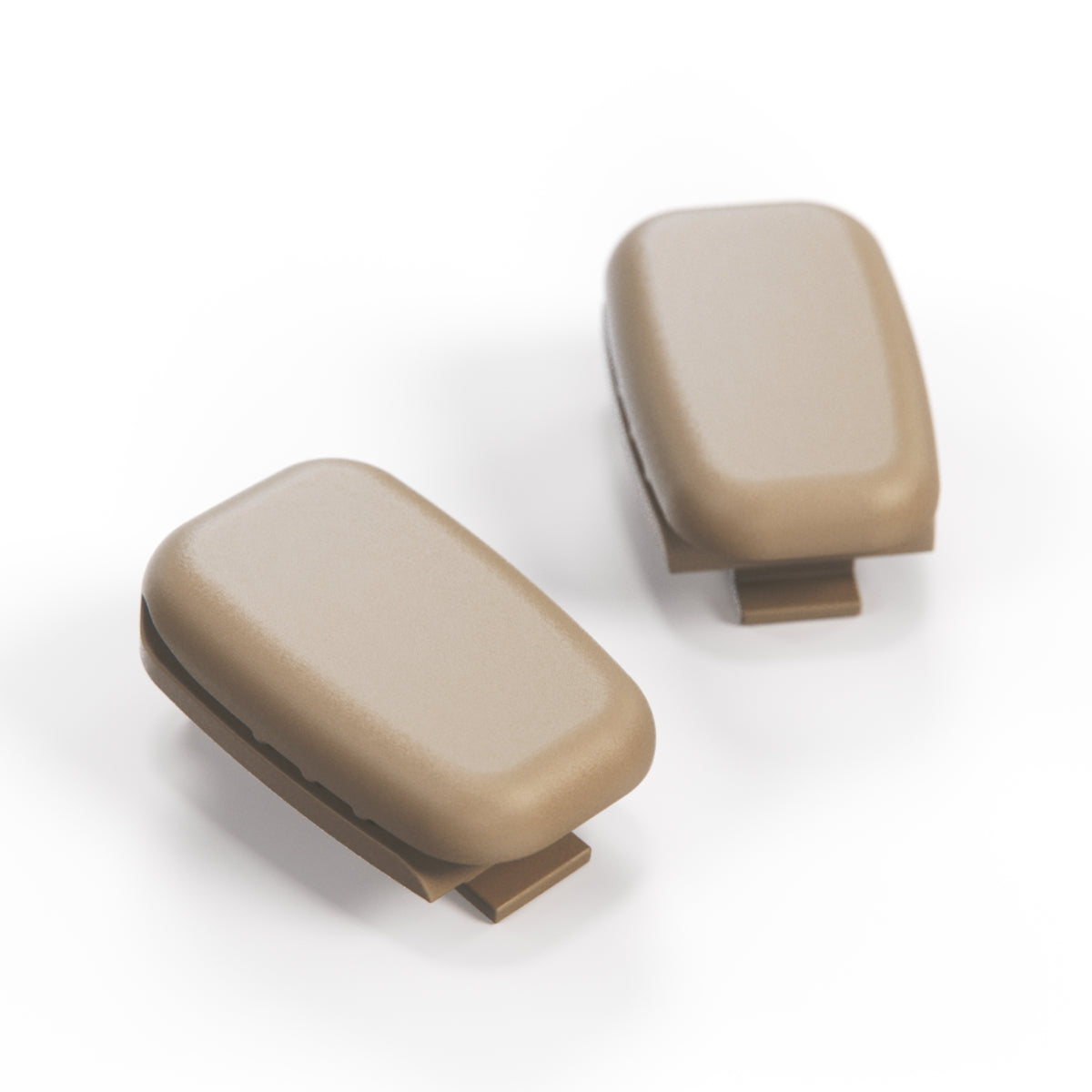 Jaguar XKR XK8 X100 Seat Belt Webbing Retainer Set Of 2 All Colours GJA2447AA — Cream (Jaguar)