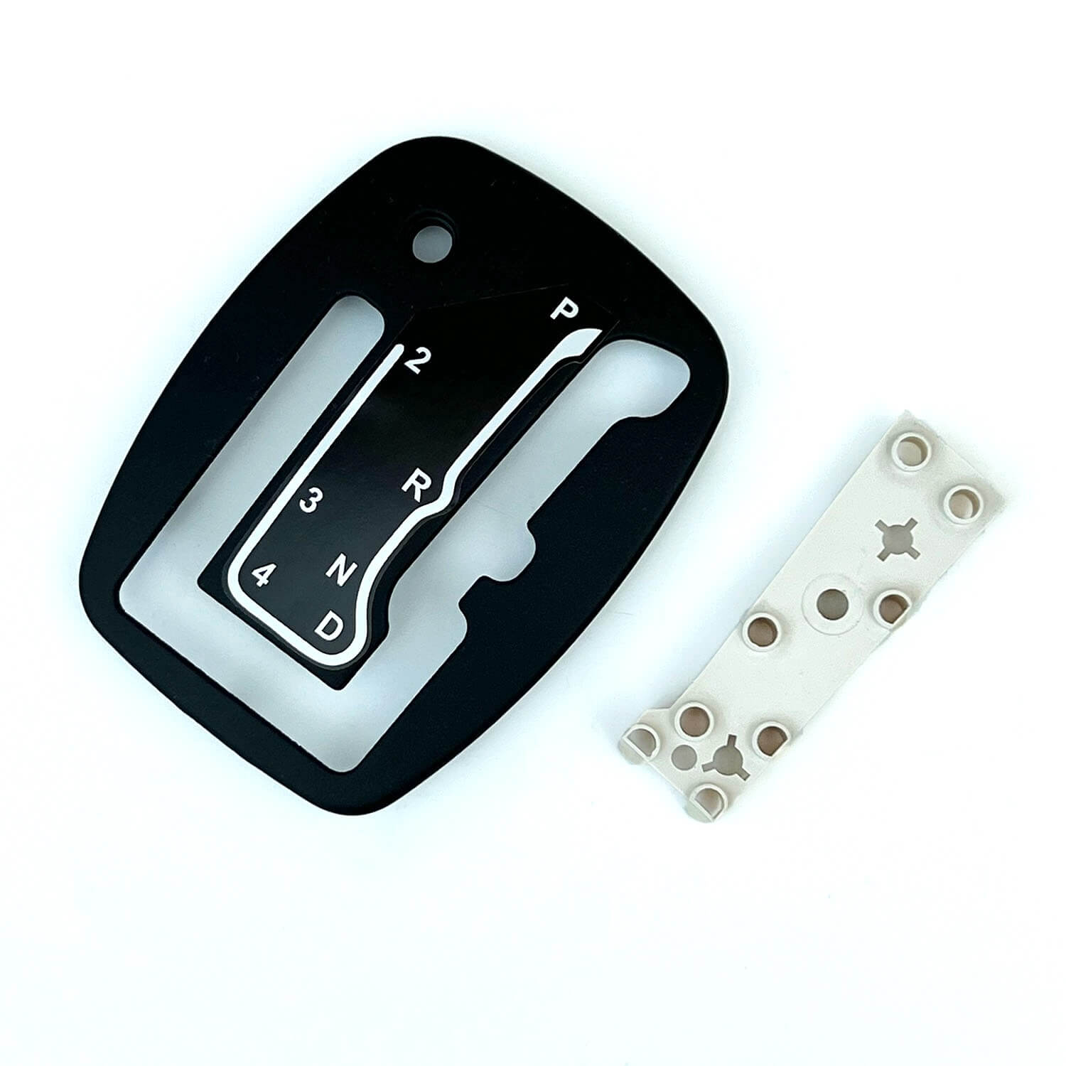 Jaguar XKR XK8 XJ8 XJR 4 Speed J Gate Facia Cover Black LJA6195BG — view 2