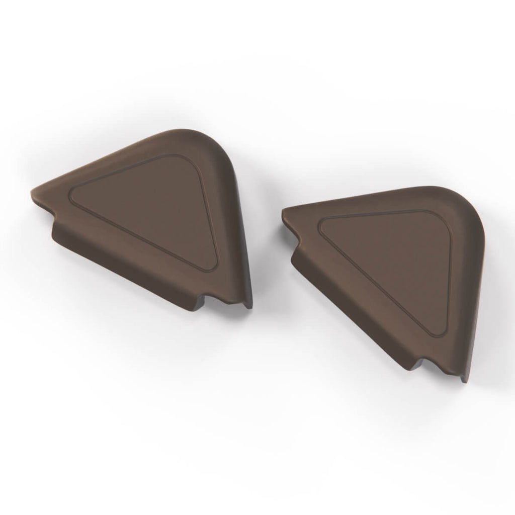 Jeep Cherokee XJ Upper Seat Belt Bolt Cap Covers Set of 2 (8955003096) — view 2
