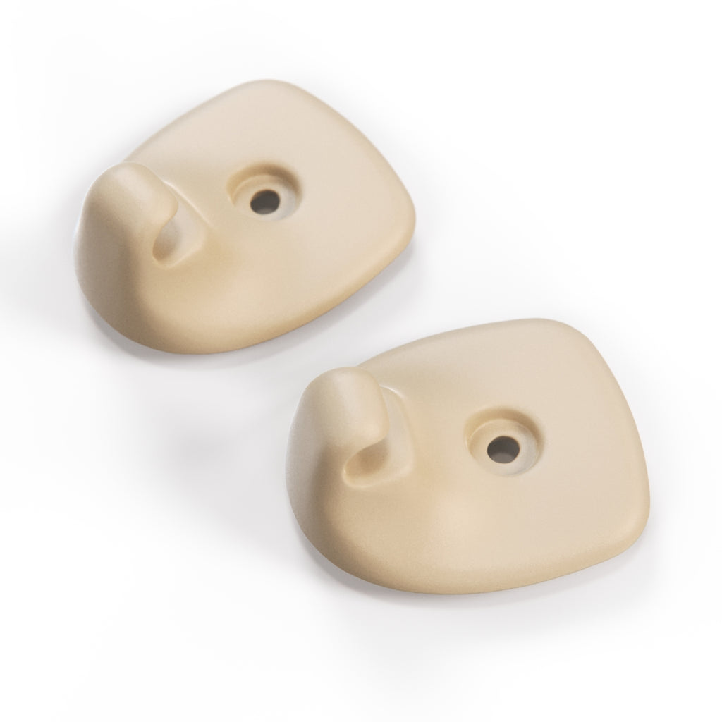Jeep Grand Cherokee Sun Visor Clip Hook Set of 2 Beige Tan White or Gray VB5628 (AXP20243) — view 2