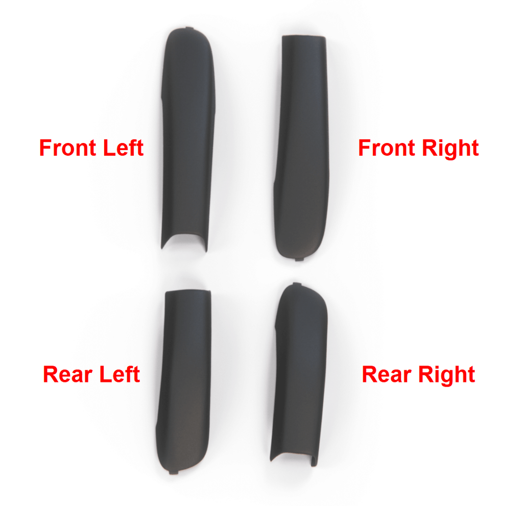 Jeep Grand Cherokee Wj Wg Roof Luggage Rack Trim Cap Cover Black 15981 15980 15979 15978 — view 3