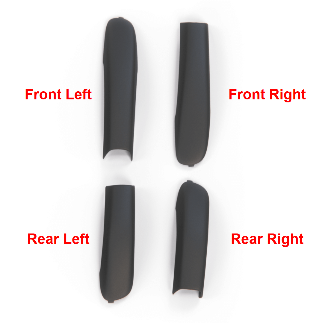 Jeep Grand Cherokee Wj Wg Roof Luggage Rack Trim Cap Cover Black 15981 15980 15979 15978 — view 3