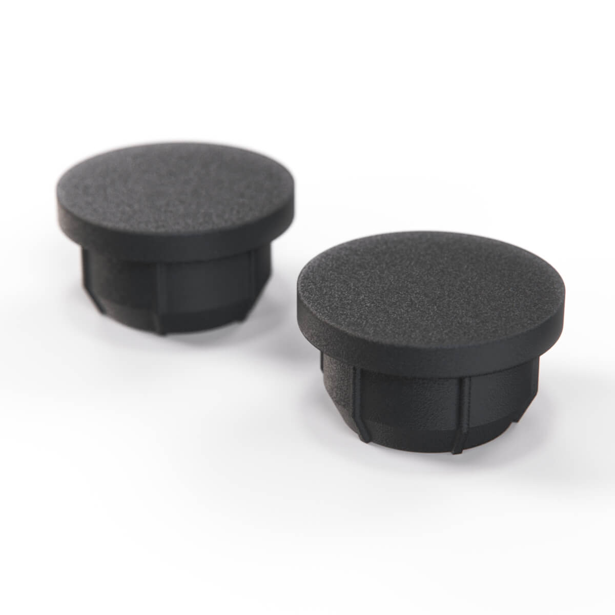 Lancia Delta I A-pillar Trim Plug Cover Set of 2 Black (176000660) — view 4