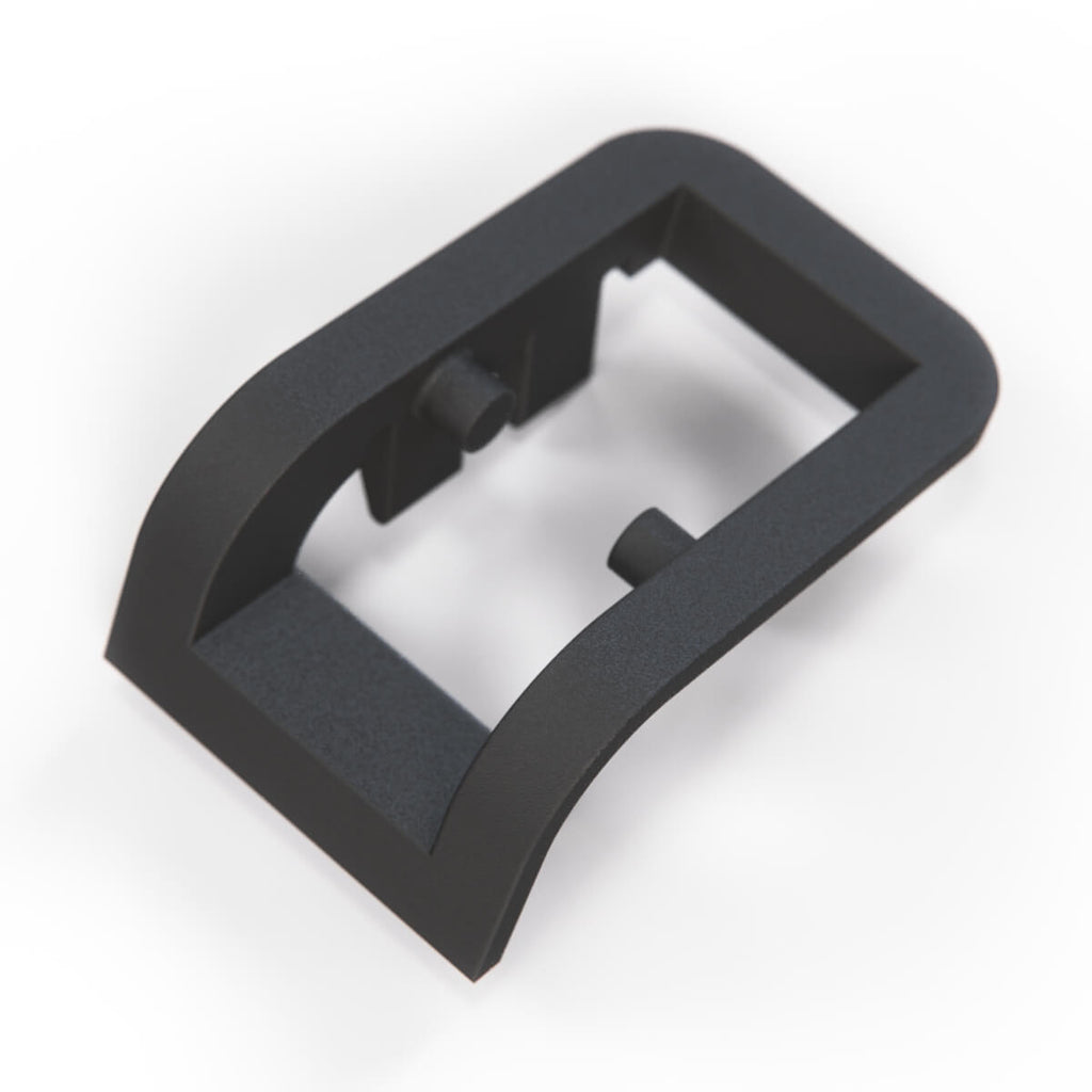 Lancia Delta I Door Lock Knob Frame Black (82423011 / 82341779) — view 4