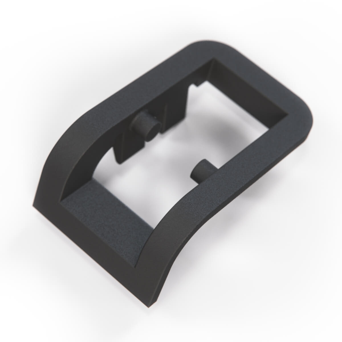 Lancia Delta I Door Lock Knob Frame Black (82423011 / 82341779) — view 4
