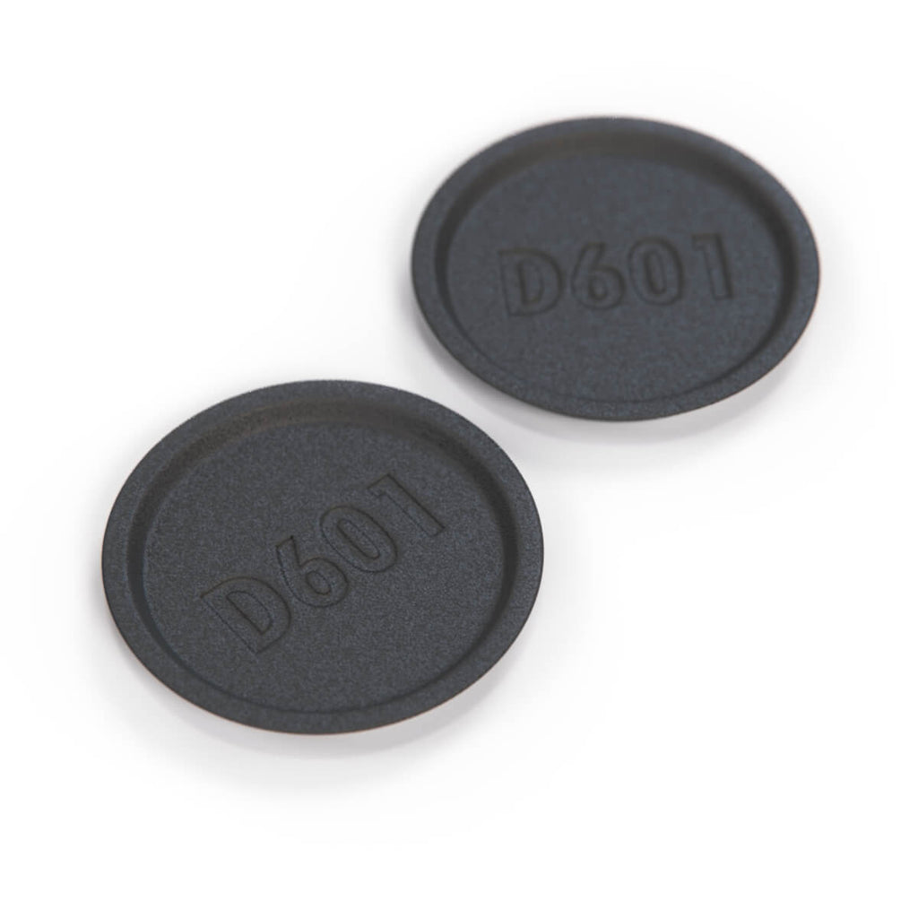 Lancia Delta I Hf Integrale Evo Front Door Interior Handle Screw Cover Plug Set of 2 Black — view 4