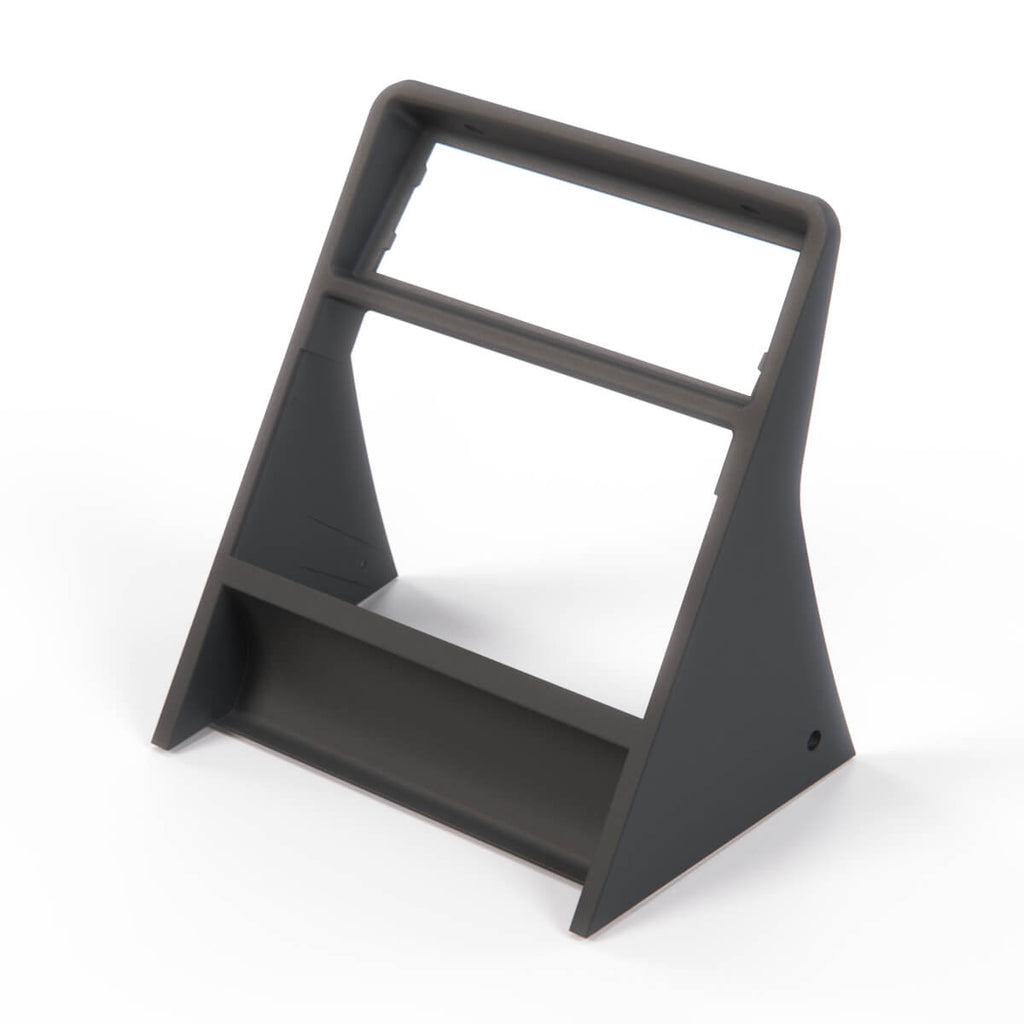 Lancia Delta I Integrale Evo Center Console Radio Frame Black (176509380) — view 2