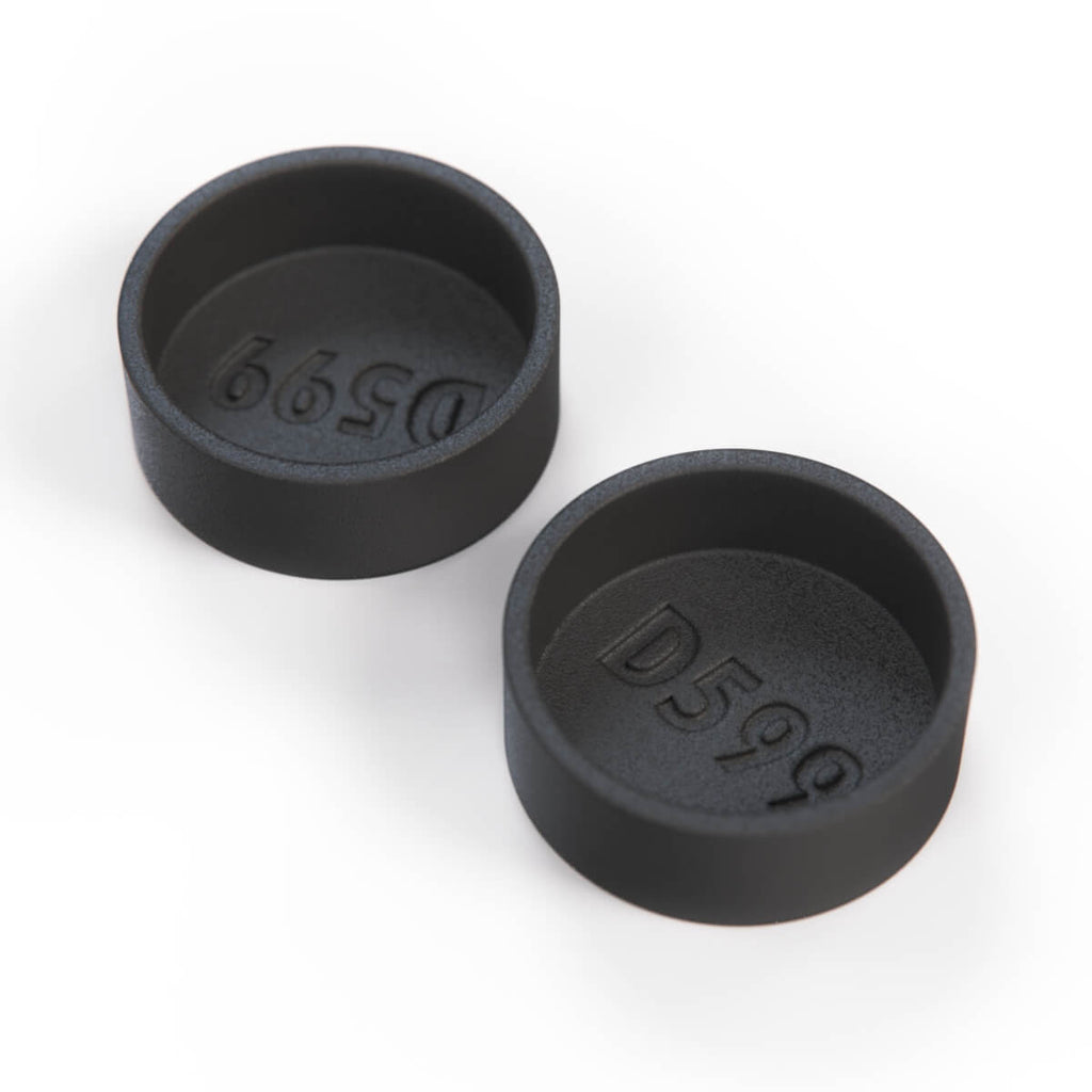 Lancia Delta I Integrale Evo Front Door Inner Bolt Cover Set of 2 Black (82372115) — view 4