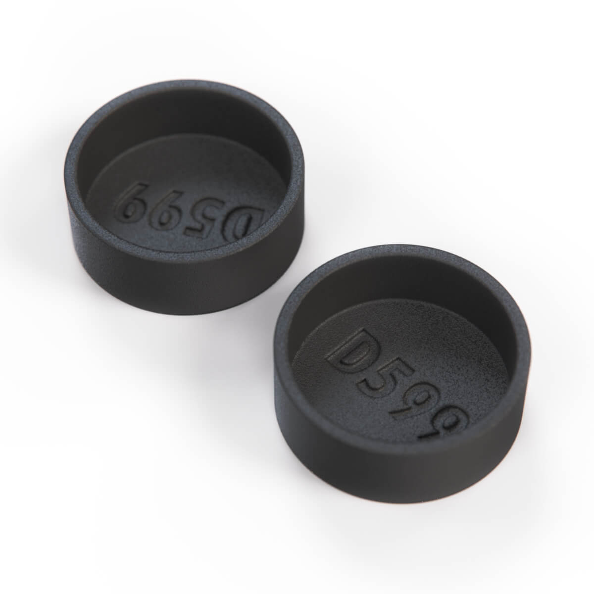 Lancia Delta I Integrale Evo Front Door Inner Bolt Cover Set of 2 Black (82372115) — view 4