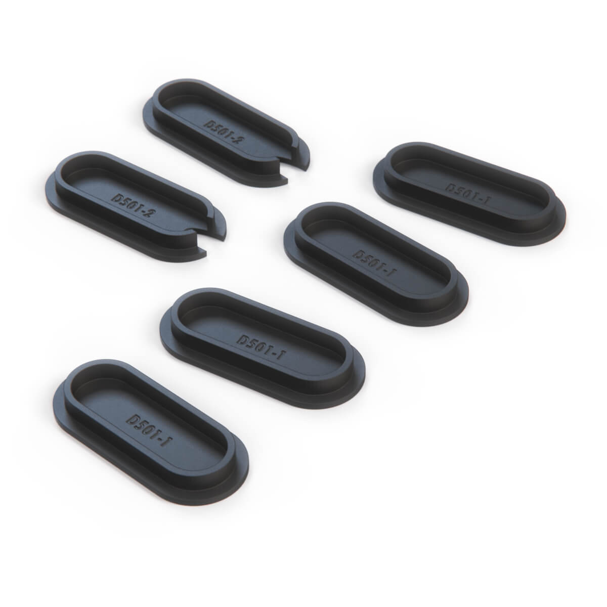 Land Rover Defender Door Pillar Cover Caps Set Black DA4782 — view 4