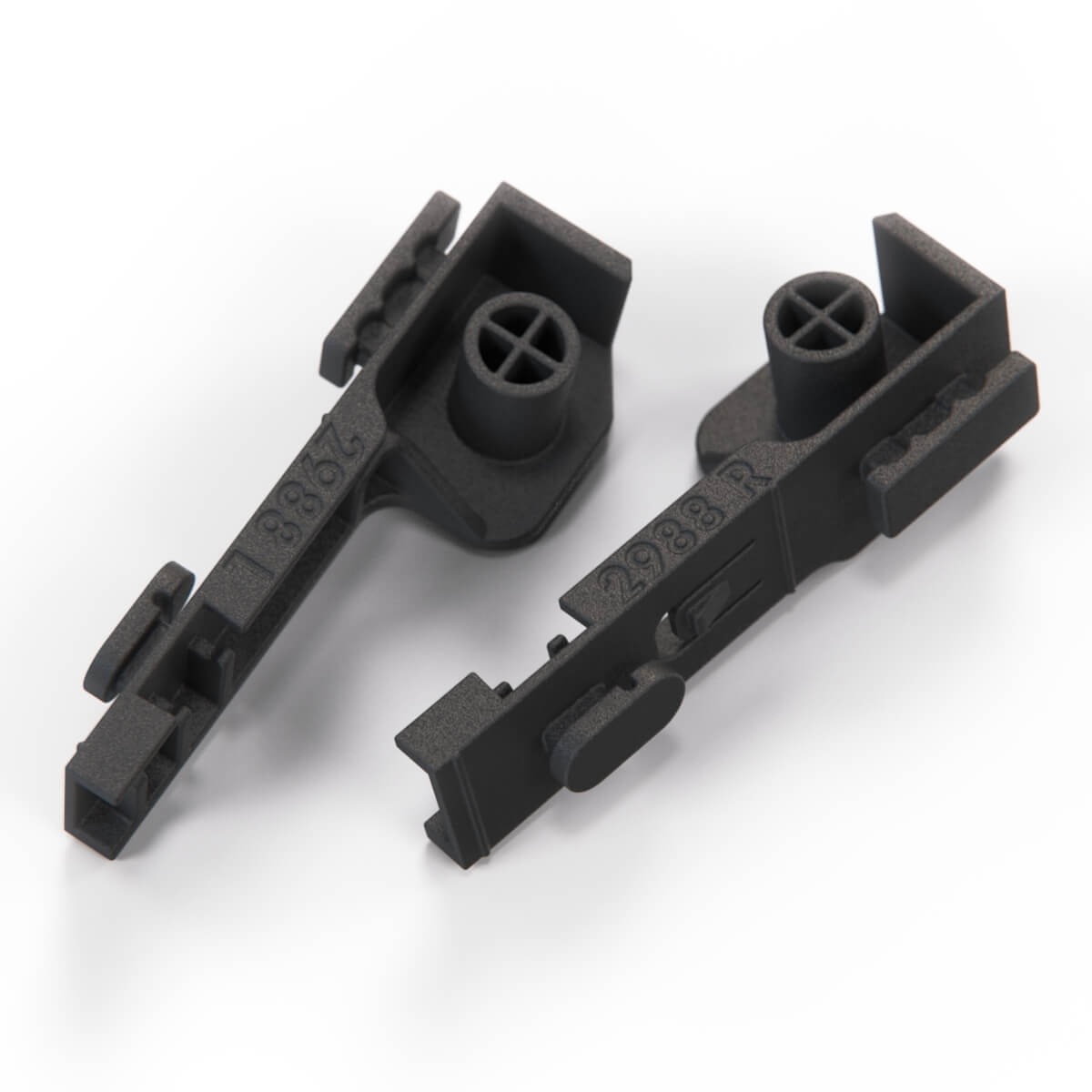 Land Rover L663 Defender Pair Roof Air Deflector Kit Set of 2 Black (LR137034) — view 3