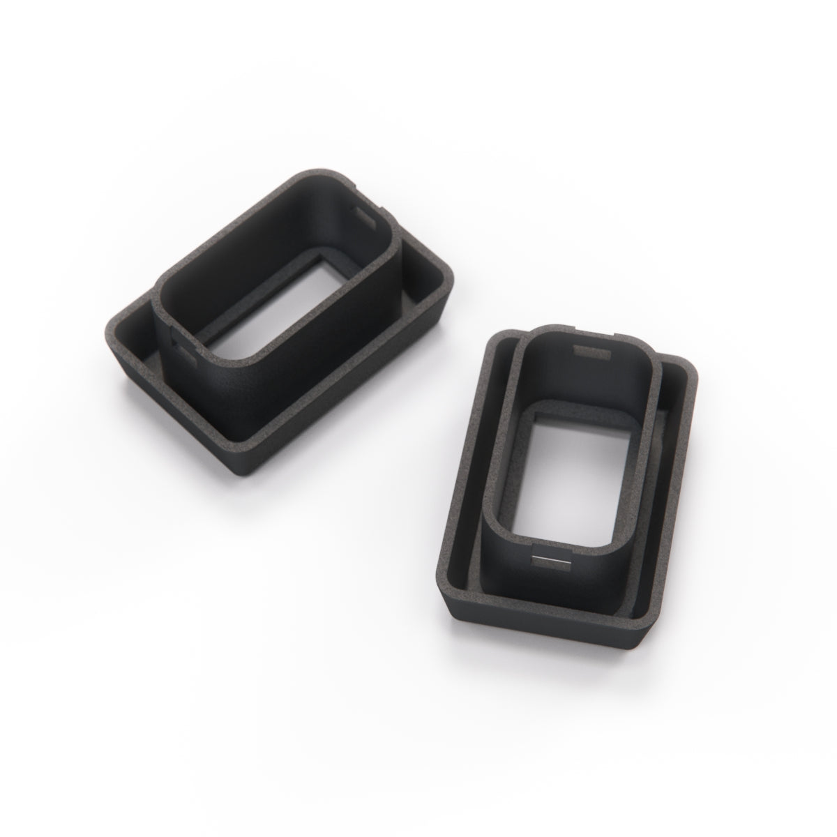 Land Rover Discovery 1 Escutcheon Rear Door Window Regulator Set of 2 Black (AWR6240LNF) — view 3