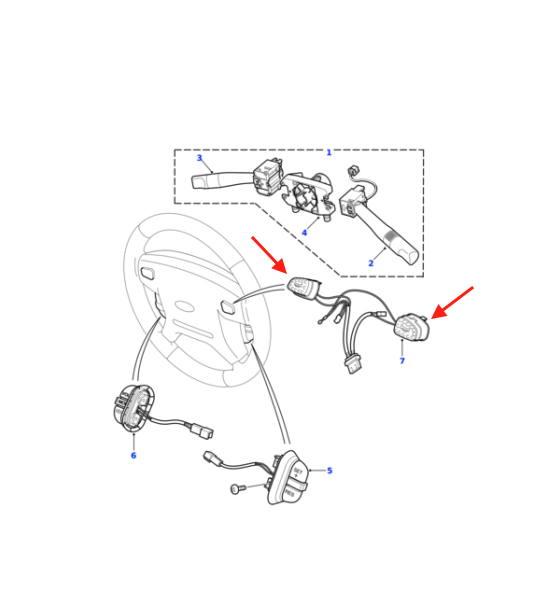 Land Rover Discovery 2 Horn Button Cover & Bracket Left & Right Black QTN100270 — view 4