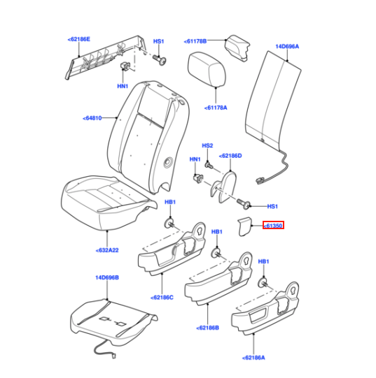 Land Rover Discovery Freelander Front Seat Power Switch with Memory Cover Left or Right All Colours (FCL500072 / FCL500062) — view 4