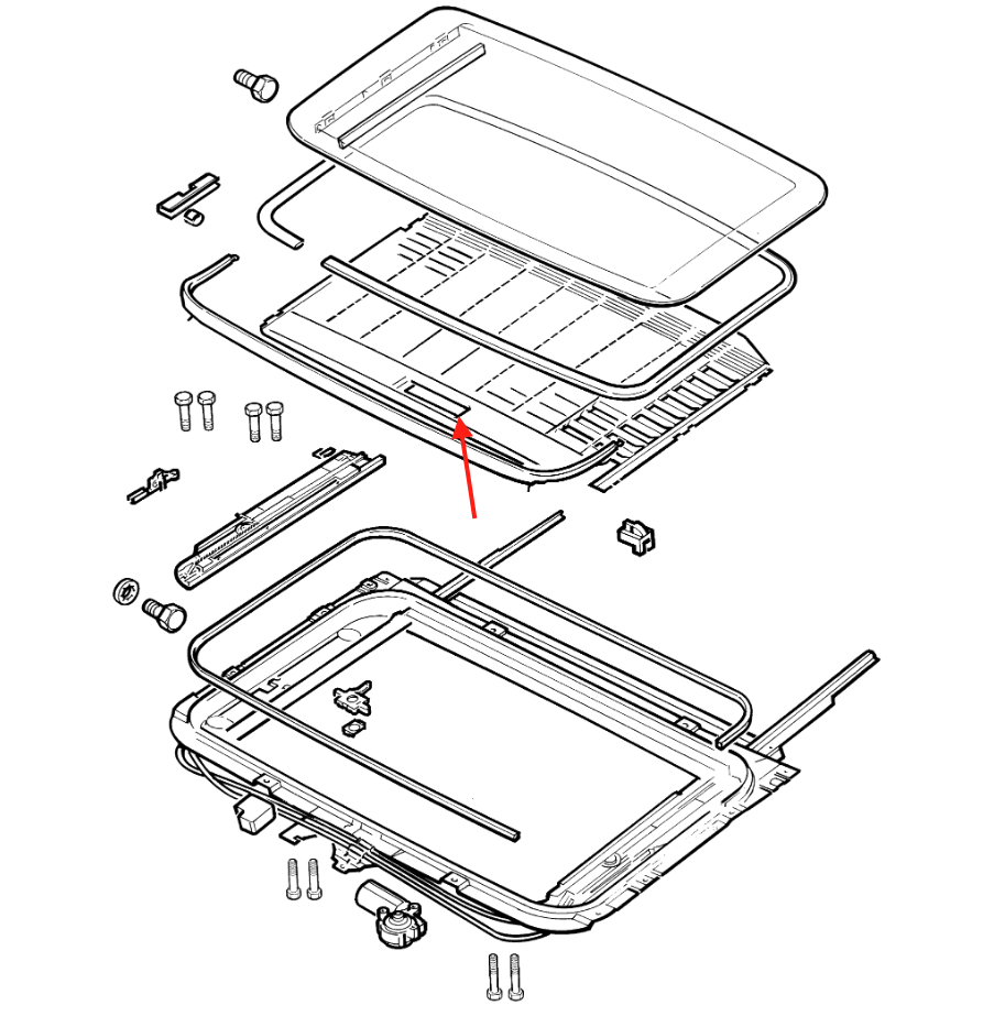 Land Rover Freelander Sun Roof Handle (EGT100200) — view 4