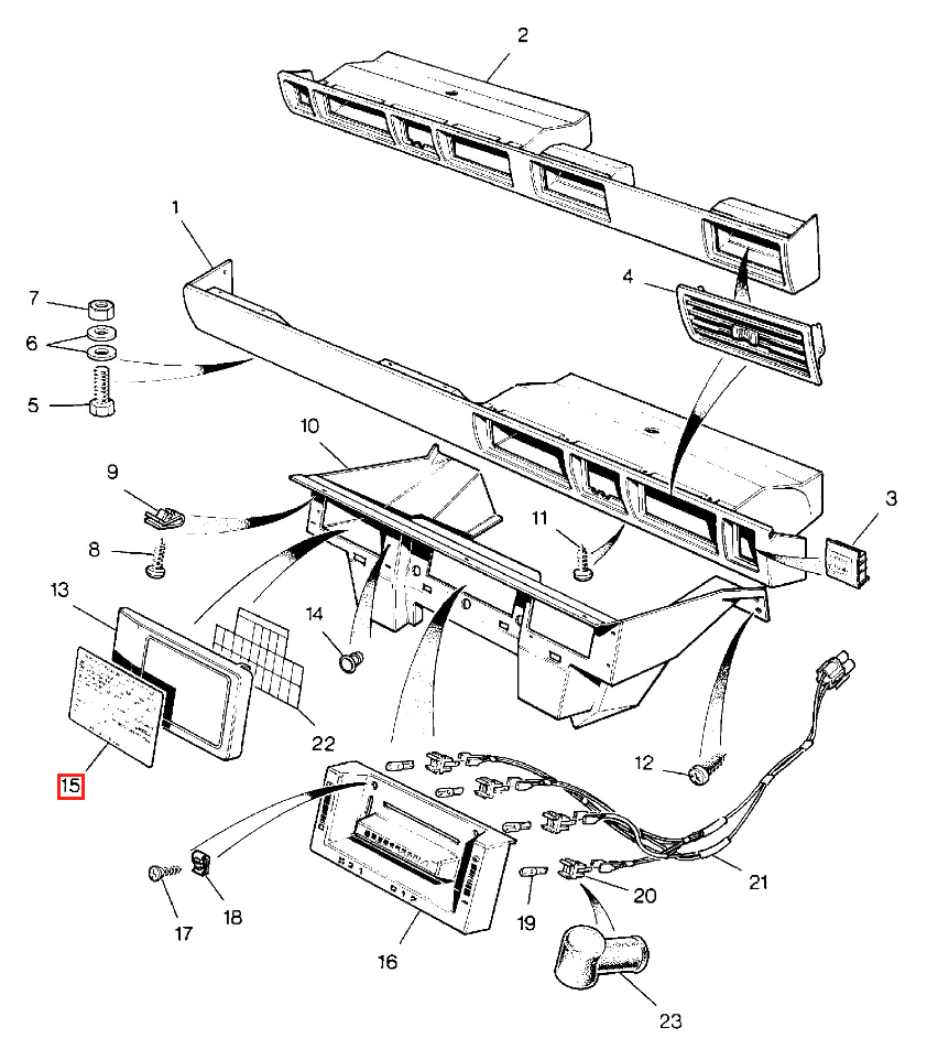 Land Rover Range Rover Classic Cover Fuses Frame Decal Sticker BTR1314 — view 2
