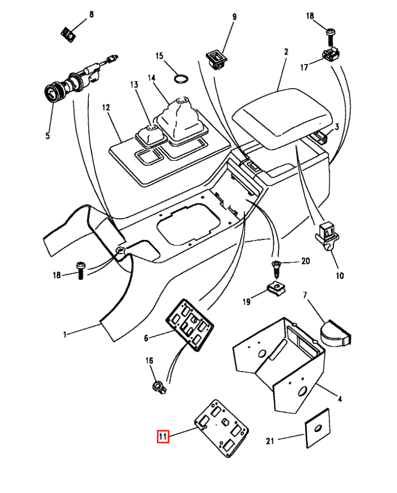 Land Rover Range Rover Classic Discovery Window Switch Cover All Colours (BTR3644LNF) — view 4