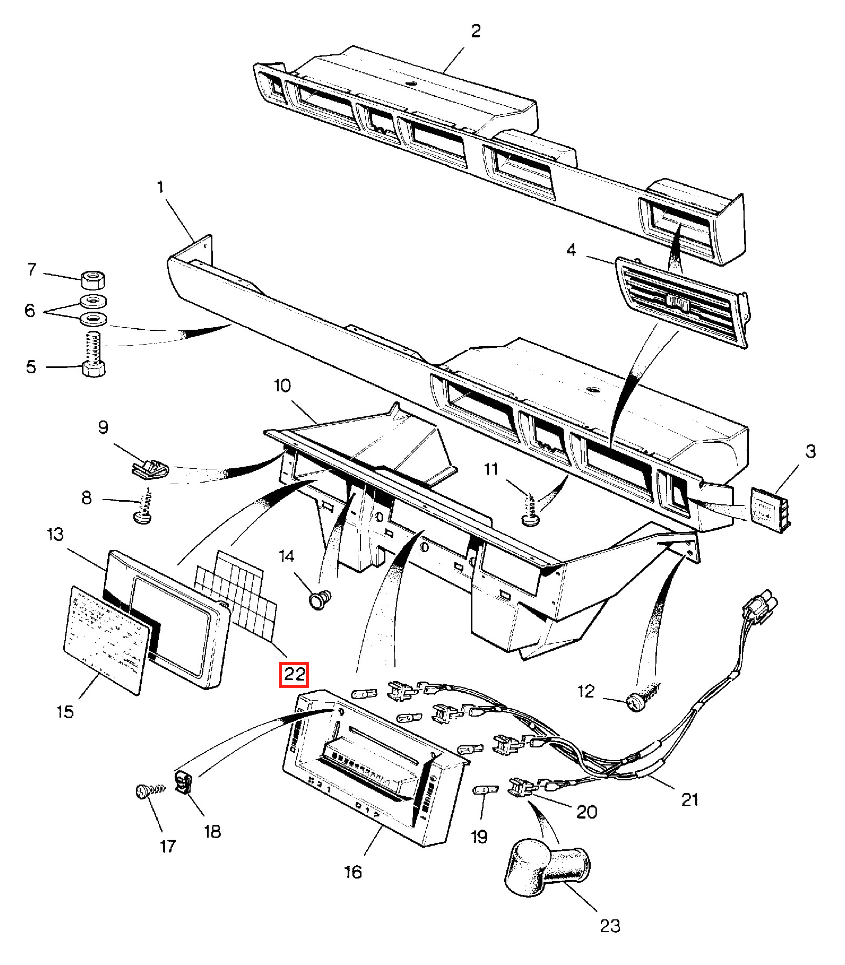 Land Rover Range Rover Classic Fuse Box Cover Sticker PRC8858 — view 2