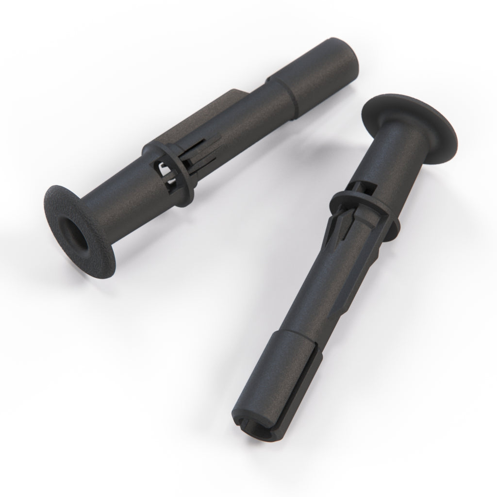 Land Rover Range Rover Classic Headrest Mounting Housing Set of 2 Black BTR3636 / MUC2338 / YXX2777 — view 2