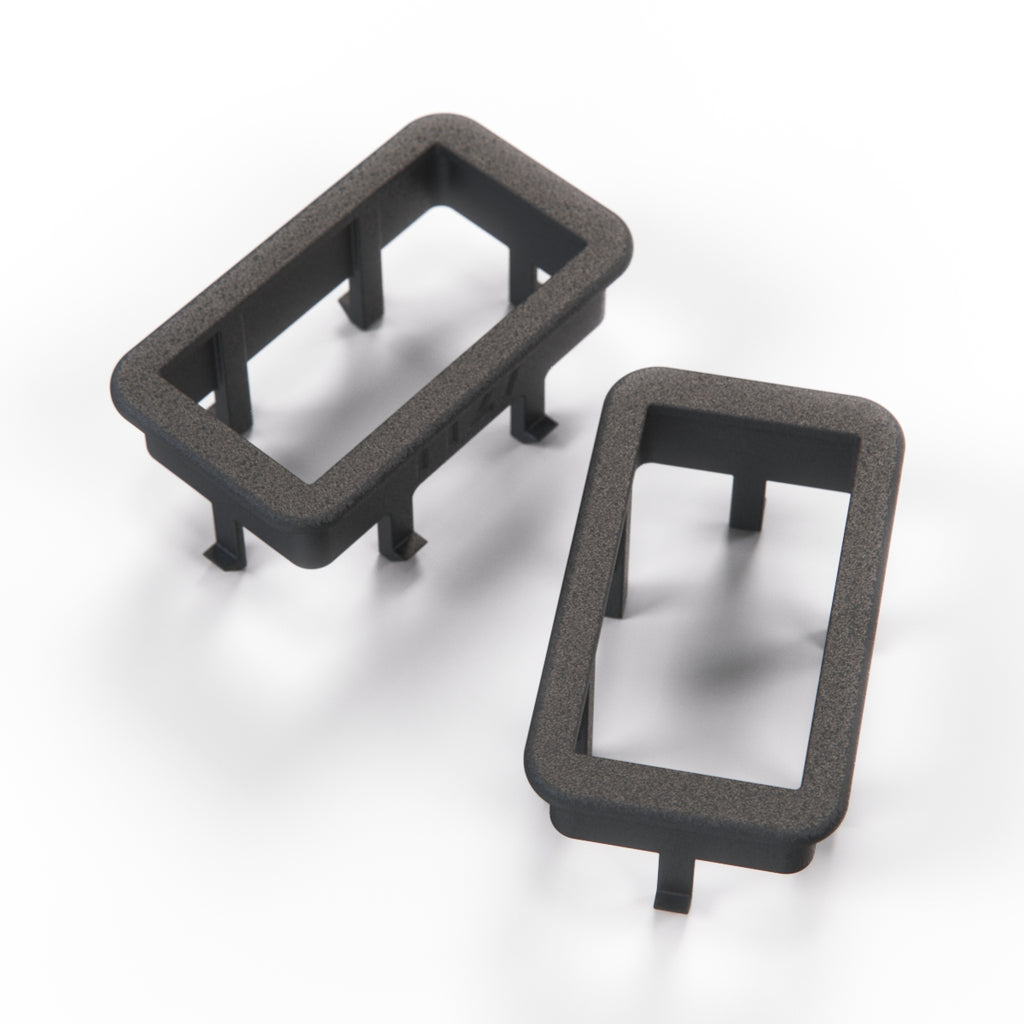 Land Rover Range Rover Classic Rear Door Window Switch Cover Set of 2 Black