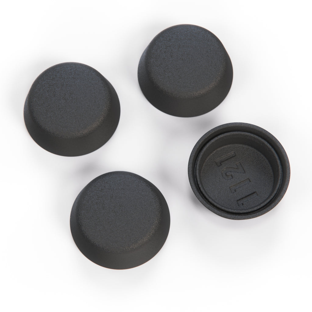 Land Rover Range Rover Classic Seat Belt Screw Covers Set of 4 Black — view 2