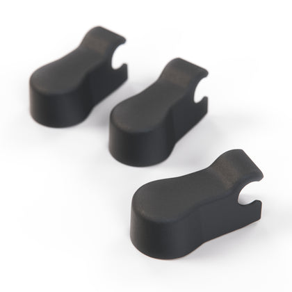 Land Rover Range Rover Classic Wiper Arm Cover Set of 3 Black (LR058466)