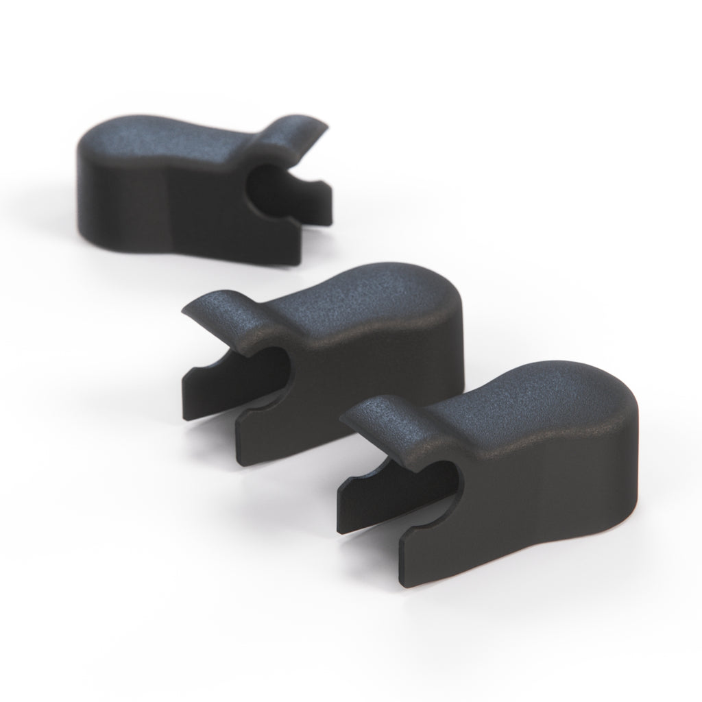 Land Rover Range Rover Classic Wiper Arm Cover Set of 3 Black (LR058466) — view 2