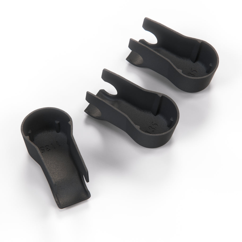 Land Rover Range Rover Classic Wiper Arm Cover Set of 3 Black (LR058466) — view 3