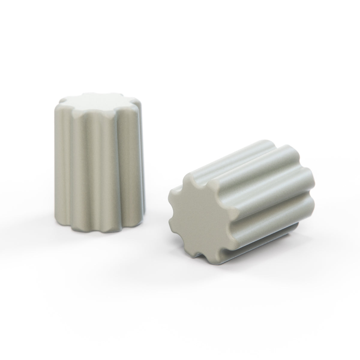 Land Rover Range Rover P38 Front Seat Armrest Adjuster Knob Set of 2 Ash Gray (BTR9254LNF) — view 2