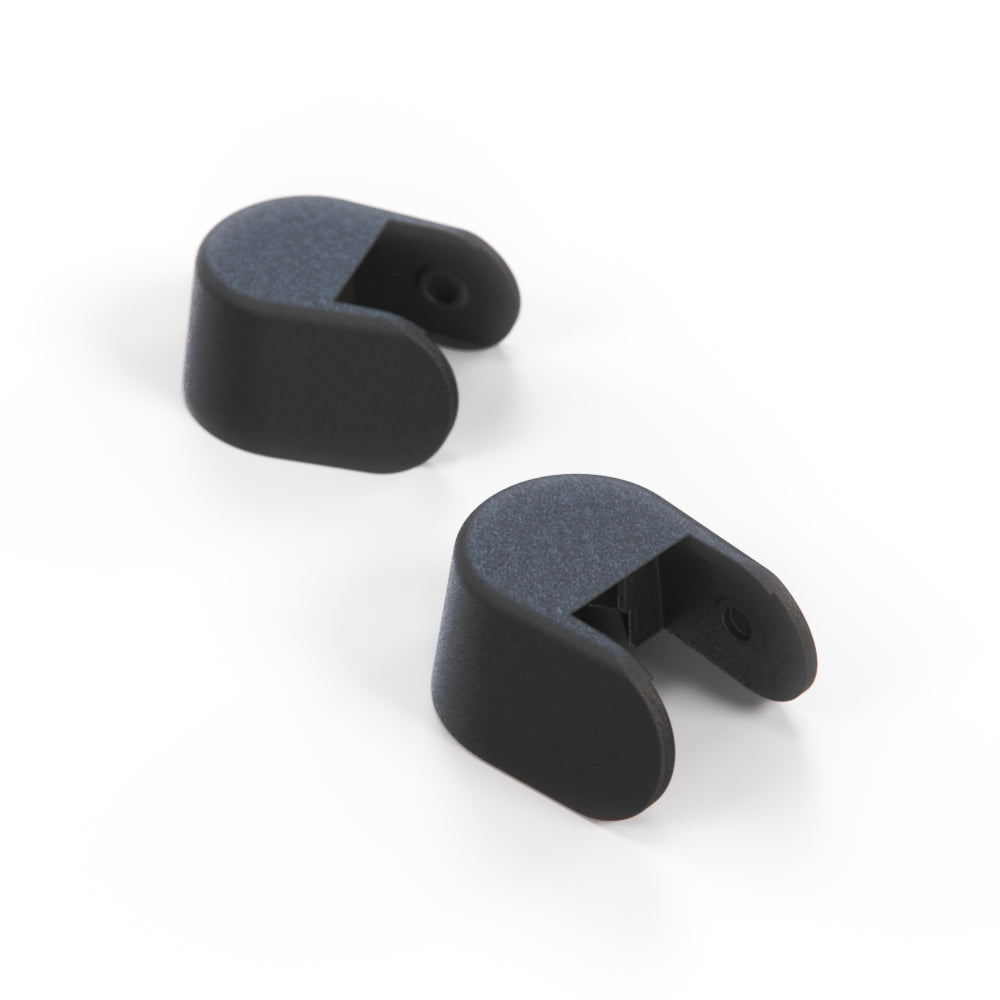 Land Rover Range Rover P38 Headlight Wiper Arm Bolt Cover Set of 2 Black AMR4160 & AMR4161 — view 2