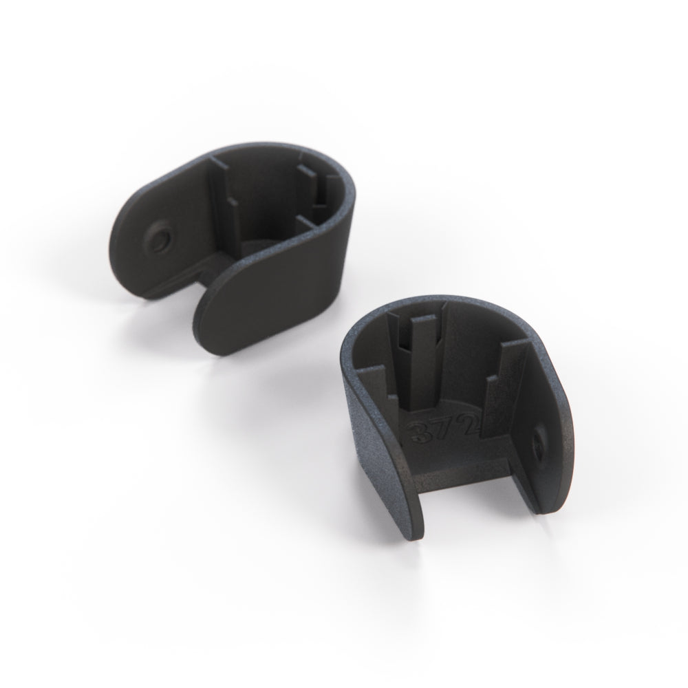 Land Rover Range Rover P38 Headlight Wiper Arm Bolt Cover Set of 2 Black AMR4160 & AMR4161 — view 3