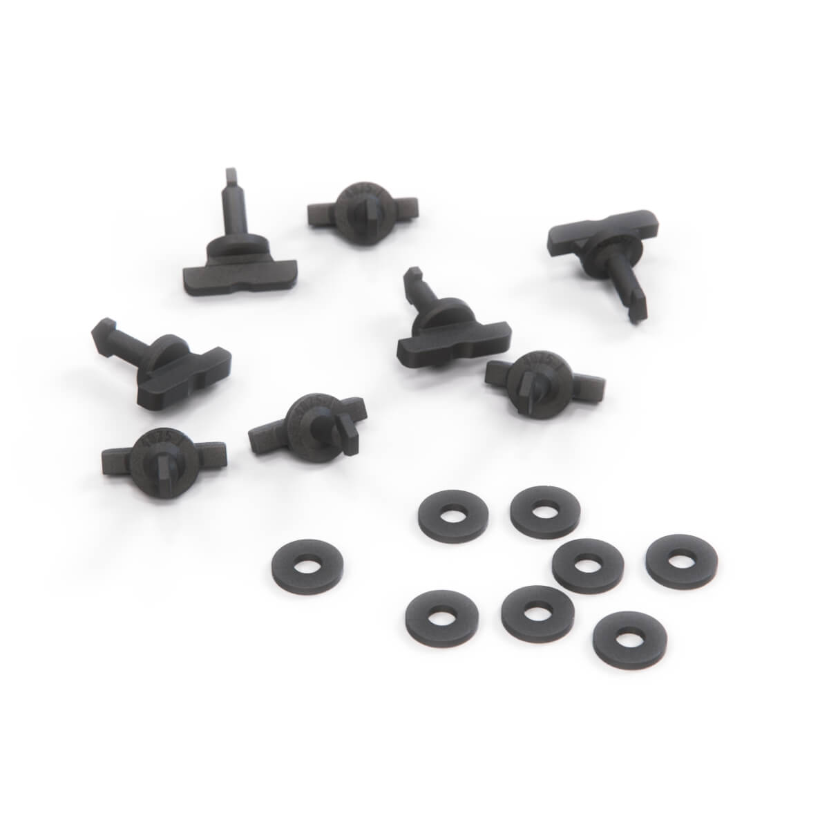 Maserati 3200GT / 4200GT / GranSport Engine Bay Cover Latches Complete Set Black (68503400)