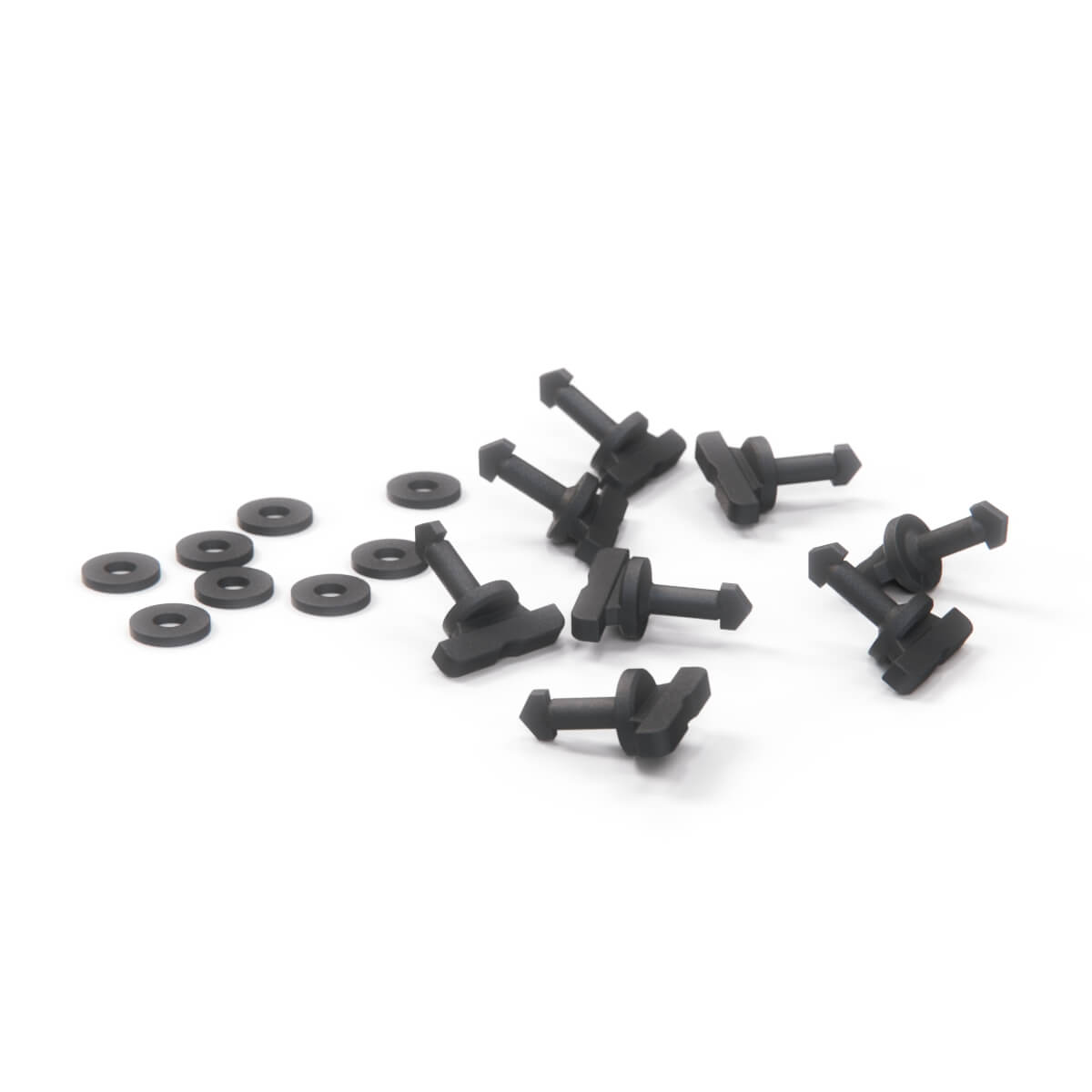 Maserati 3200GT / 4200GT / GranSport Engine Bay Cover Latches Complete Set Black (68503400) — view 2