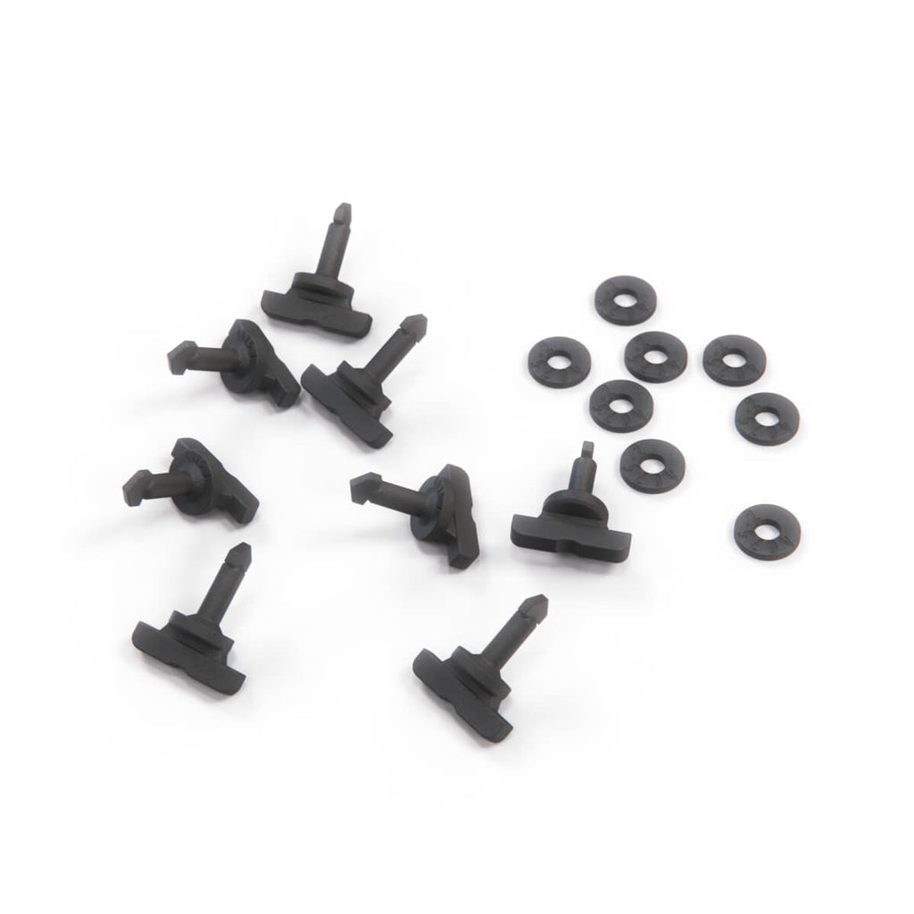 Maserati 3200GT / 4200GT / GranSport Engine Bay Cover Latches Complete Set Black (68503400) — view 3
