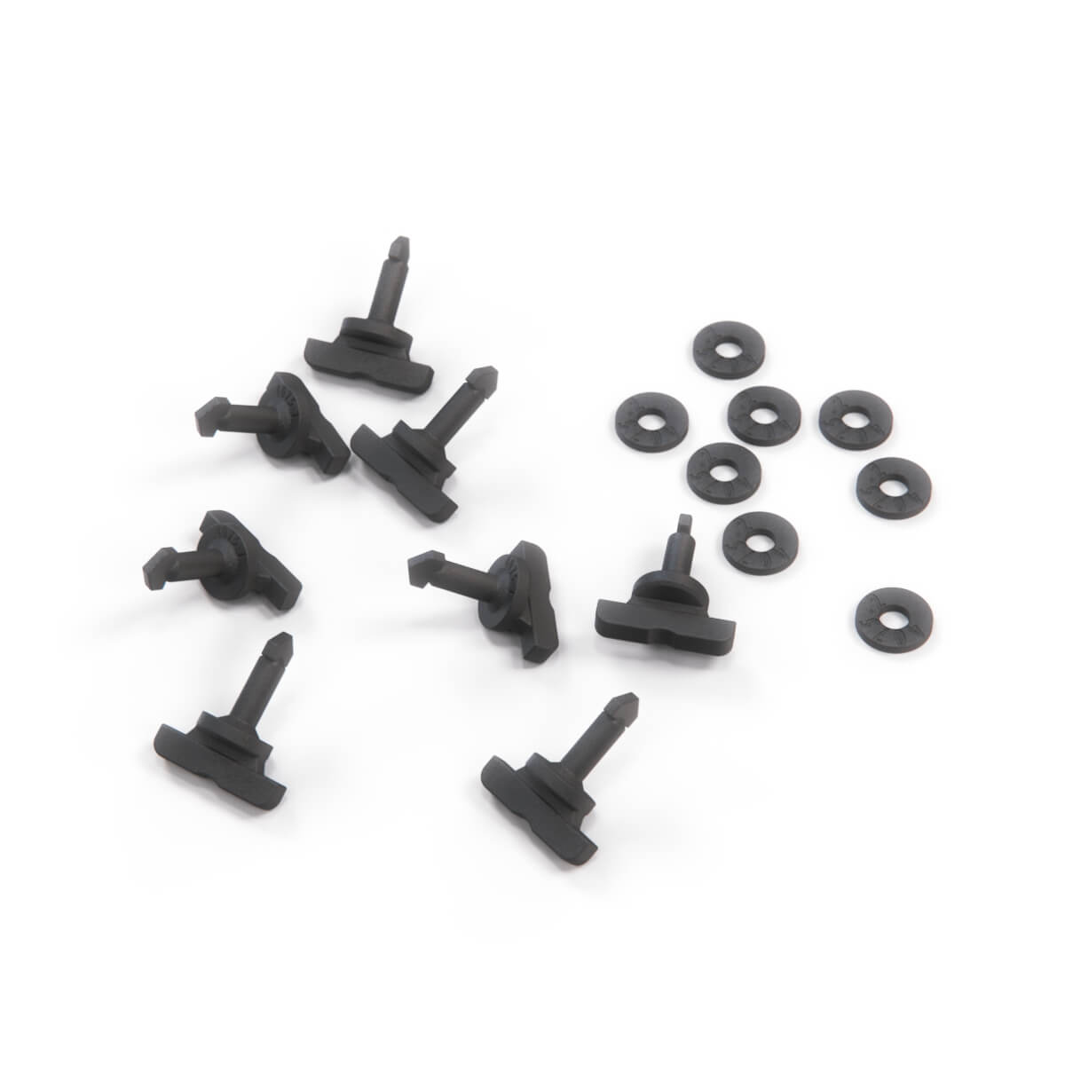 Maserati 3200GT / 4200GT / GranSport Engine Bay Cover Latches Complete Set Black (68503400) — view 3