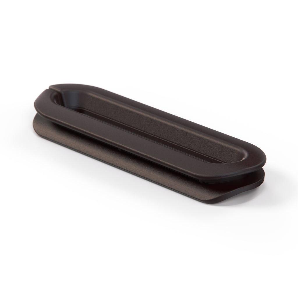 Maserati Biturbo Seat Belt Trim Left or Right Dark Brown (318353457 & 31853455 / 318353458 & 318353456) — view 2