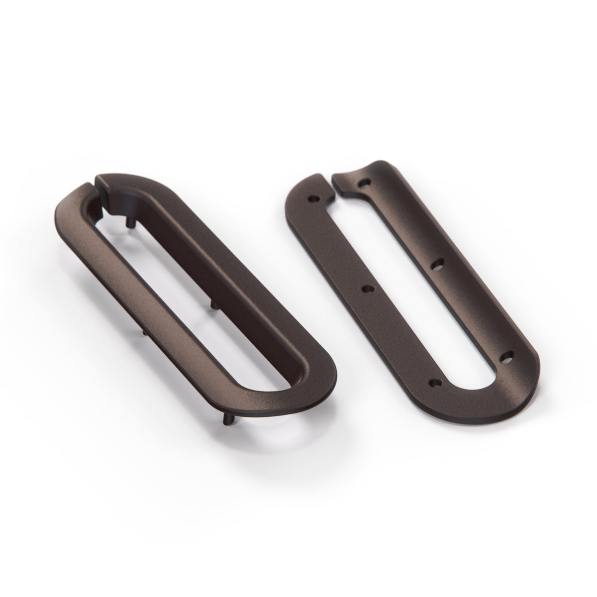Maserati Biturbo Seat Belt Trim Left or Right Dark Brown (318353457 & 31853455 / 318353458 & 318353456) — view 3