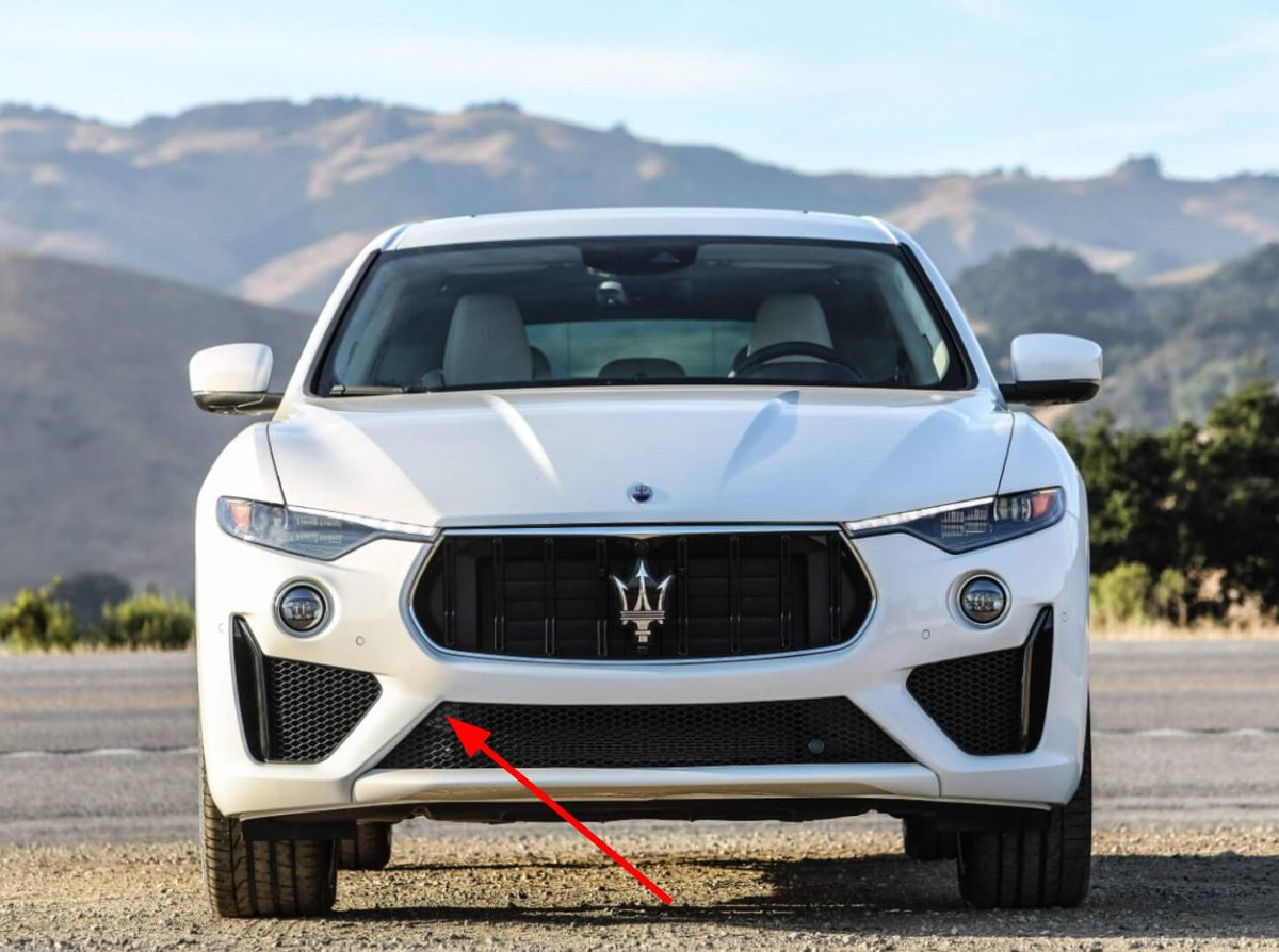 Maserati Levante GTS Trofeo Front Bumper Hook Cover Black (670137948) — view 4