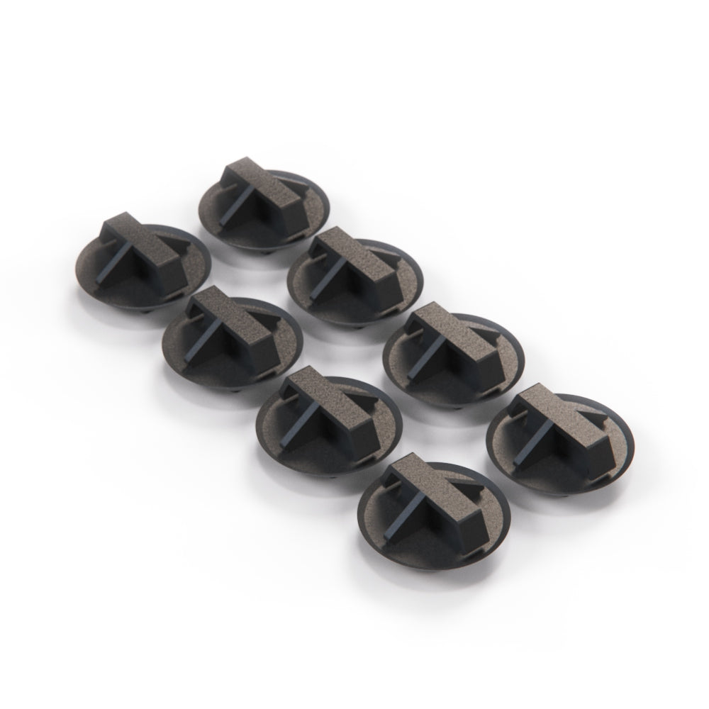 Mazda MX5 Exterior Rocker Molding Clip Set Of 8 Black NE56-51-SJ3A — view 2