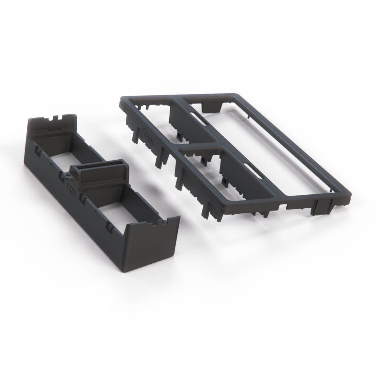 Mazda Rx7 Dash Radio Stereo Frame Bezel Without Vents Black (FB0164840B) — view 4