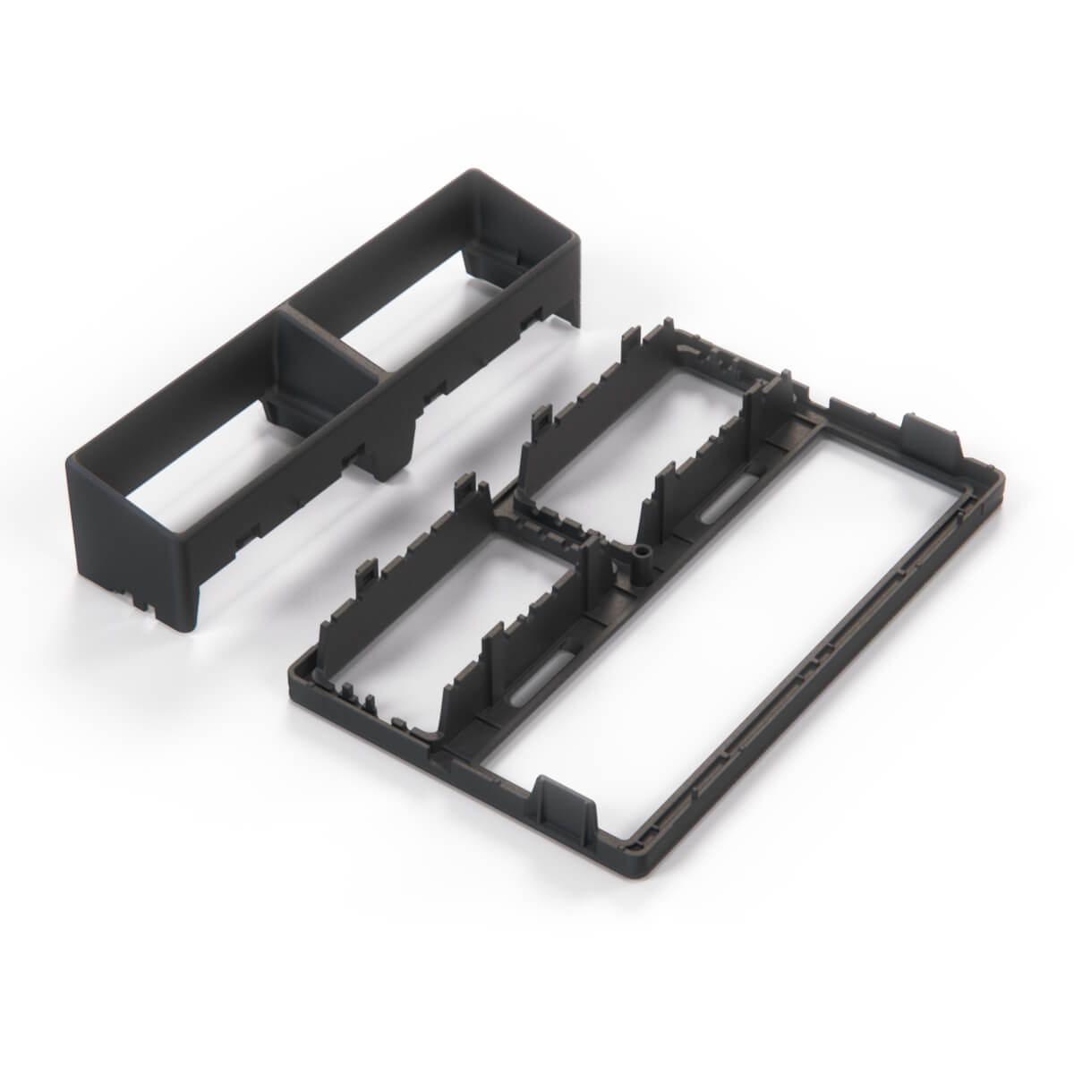 Mazda Rx7 Dash Radio Stereo Frame Bezel Without Vents Black (FB0164840B) — view 5