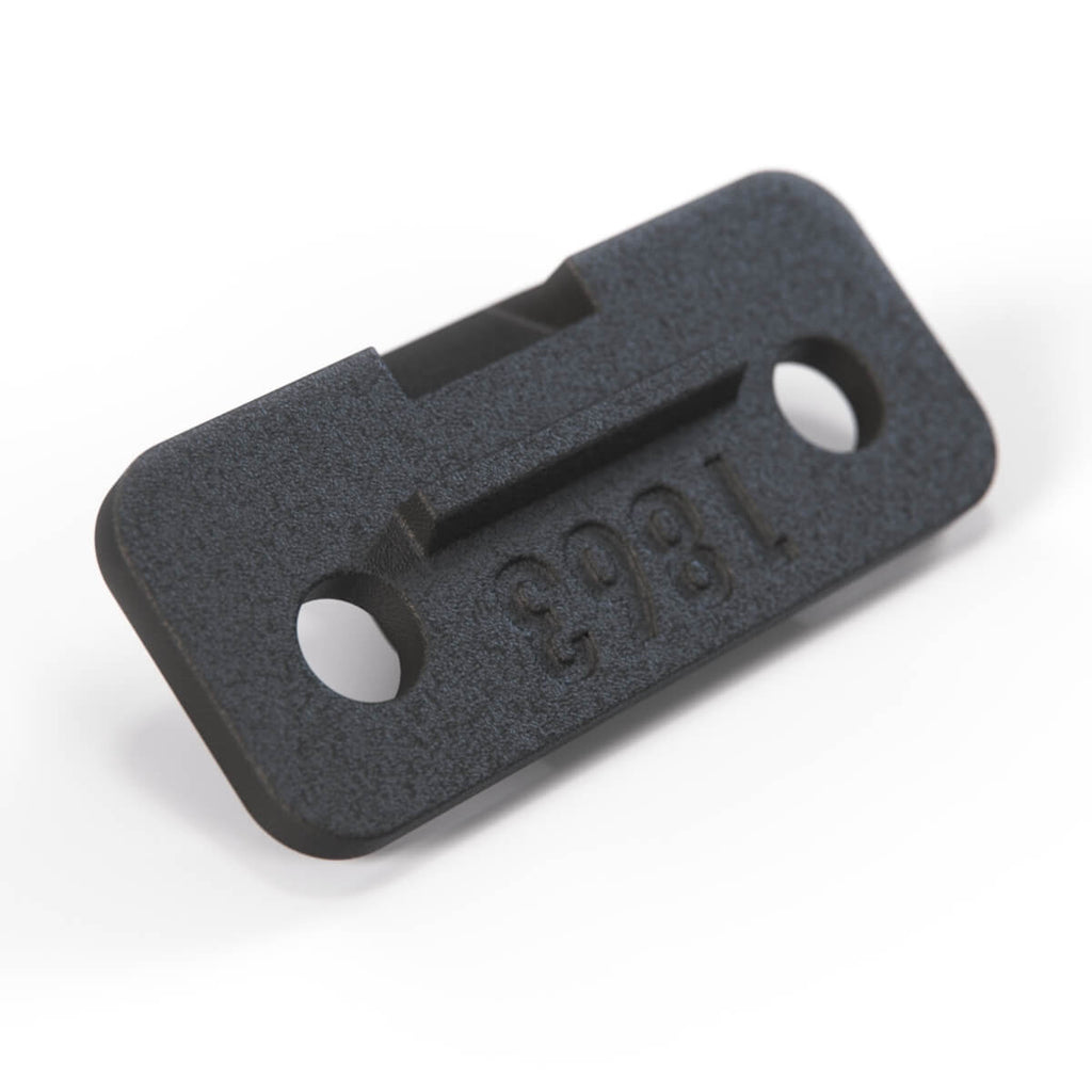 Mazda RX7 FC3S Glove Box Latch Mount Black — view 3