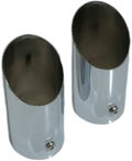 Mercedes-Benz R107 Glossy Chrome Exhaust Trim Set of 2 (A1074908421)