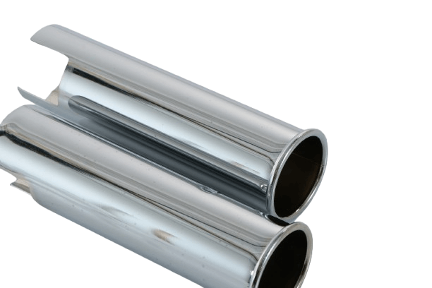 Mercedes-Benz R113 Mercedec Pagoda Glossy Chrome Exhaust Trim Set of 2 (A1134920214) — view 6
