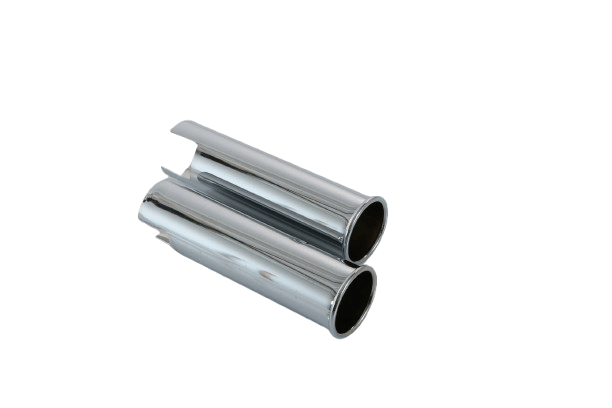 Mercedes-Benz R113 Mercedec Pagoda Glossy Chrome Exhaust Trim Set of 2 (A1134920214) — view 4