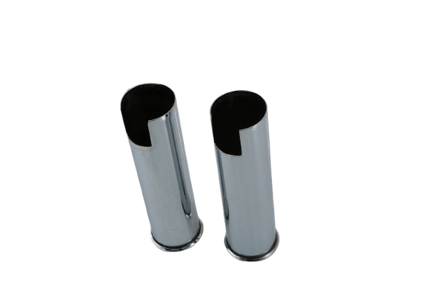 Mercedes-Benz R113 Mercedec Pagoda Glossy Chrome Exhaust Trim Set of 2 (A1134920214) — view 3