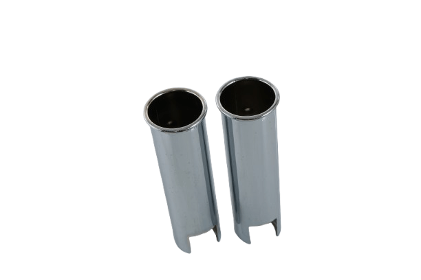 Mercedes-Benz R113 Mercedec Pagoda Glossy Chrome Exhaust Trim Set of 2 (A1134920214) — view 2