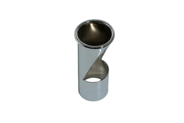 Mercedes-Benz W116 Glossy Chrome Exhaust Trim (A1164920514) — view 3