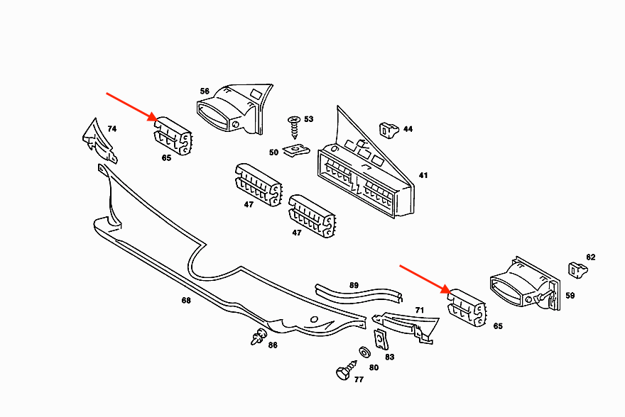 Mercedes 190 W201 Sliding Air Vent Cup Holder - LHD/RHD - Premium Quality — view 12