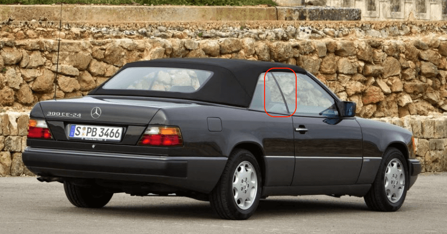 Mercedes-Benz C124 Side Window Seal Left or Right (A1246700939 / A1246701039) — view 4